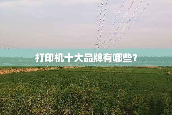 打印机十大品牌有哪些？