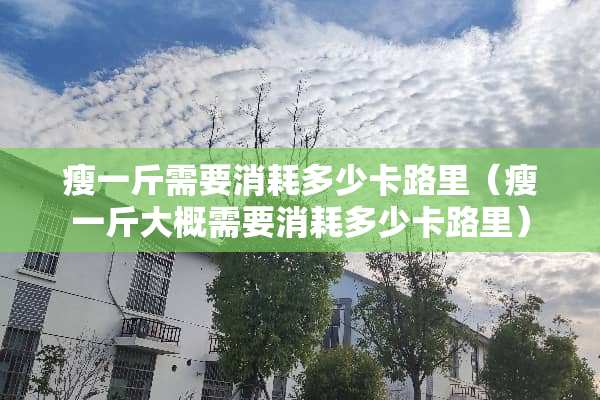 瘦一斤需要消耗多少卡路里（瘦一斤大概需要消耗多少卡路里）