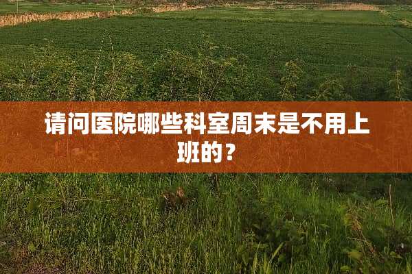 请问医院哪些科室周末是不用上班的？