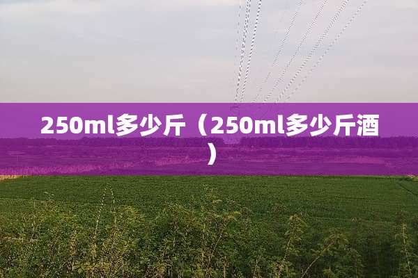 250ml多少斤（250ml多少斤酒）