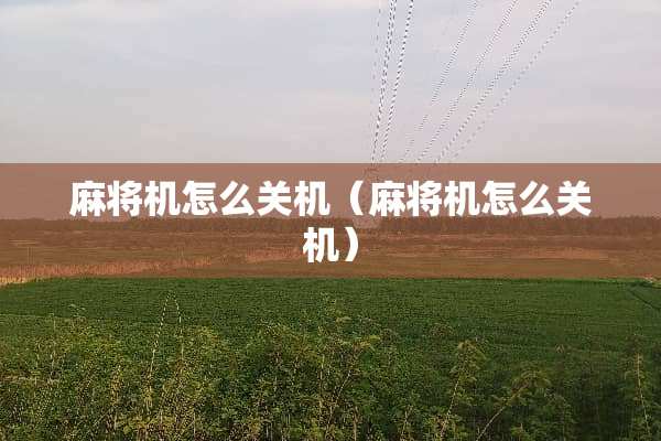 **机怎么关机（**机怎么关机）