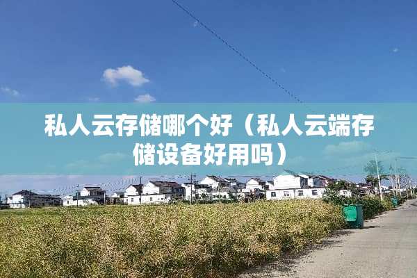 私人云存储哪个好（私人云端存储设备好用吗）