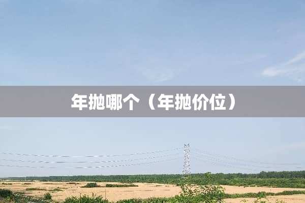 年抛哪个（年抛价位）
