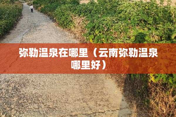 弥勒温泉在哪里（云南弥勒温泉哪里好）