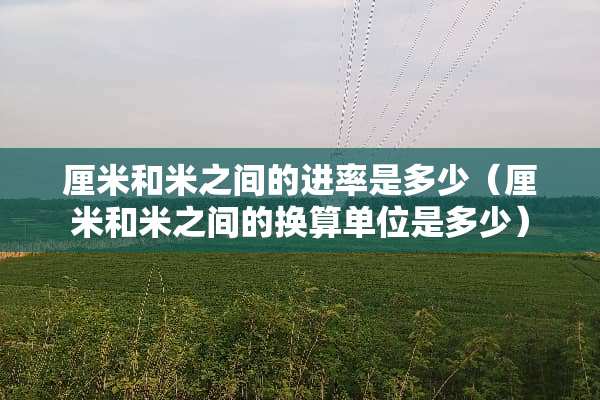 厘米和米之间的进率是多少（厘米和米之间的换算单位是多少）