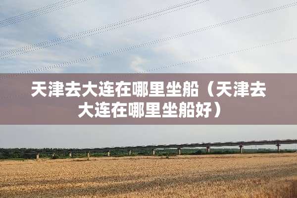 天津去大连在哪里坐船（天津去大连在哪里坐船好）