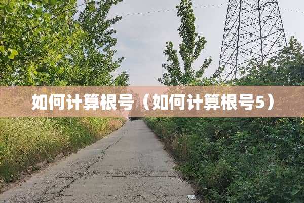 如何计算根号（如何计算根号5）