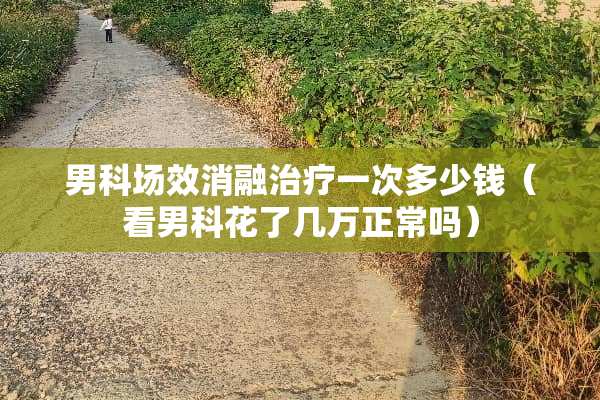 男科场效消融治疗一次多少钱（看男科花了几万正常吗）