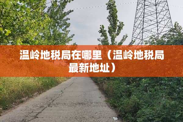 温岭地税局在哪里（温岭地税局最新地址）