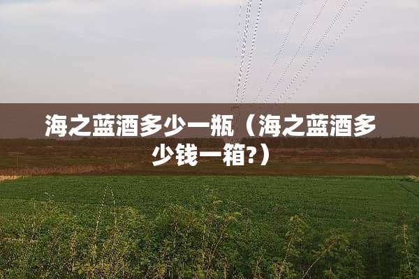 海之蓝酒多少一瓶（海之蓝酒多少钱一箱?）