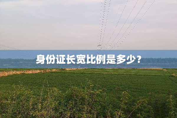 ***长宽比例是多少？