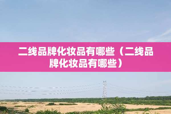 二线品牌化妆品有哪些（二线品牌化妆品有哪些）