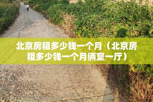 北京房租多少钱一个月（北京房租多少钱一个月俩室一厅）