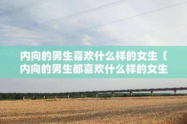 内向的男生喜欢什么样的女生（内向的男生都喜欢什么样的女生）