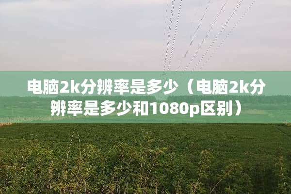 电脑2k分辨率是多少（电脑2k分辨率是多少和1080p区别）