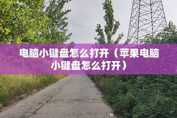 电脑小键盘怎么打开（苹果电脑小键盘怎么打开）