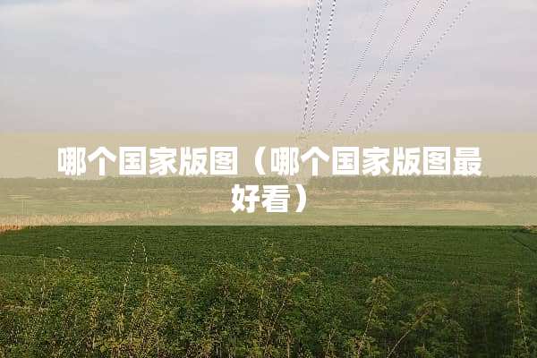 哪个国家版图（哪个国家版图最好看）
