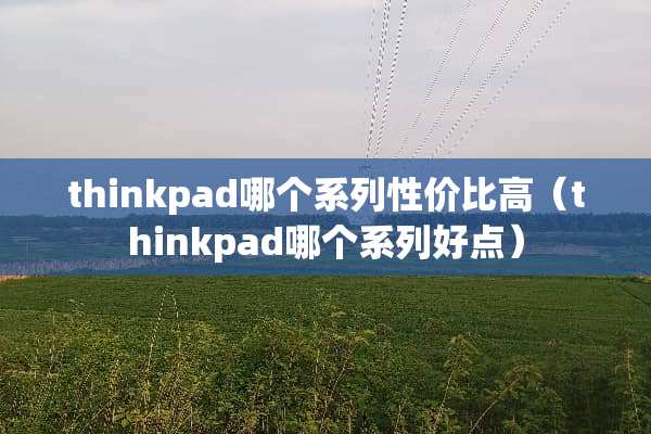 thinkpad哪个系列性价比高（thinkpad哪个系列好点）
