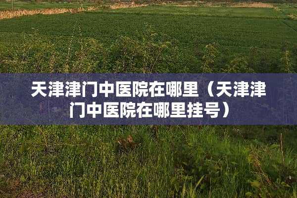 天津津门中医院在哪里（天津津门中医院在哪里挂号）