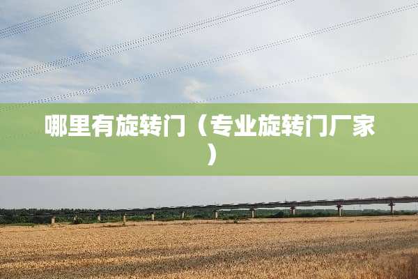 哪里有旋转门（专业旋转门厂家）