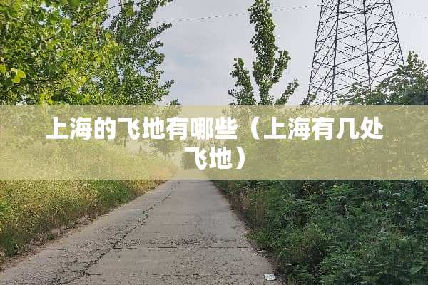 上海的飞地有哪些（上海有几处飞地）