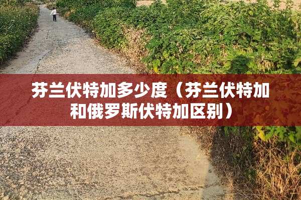 芬兰伏特加多少度（芬兰伏特加和俄罗斯伏特加区别）