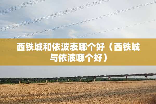 西铁城和依波表哪个好（西铁城与依波哪个好）