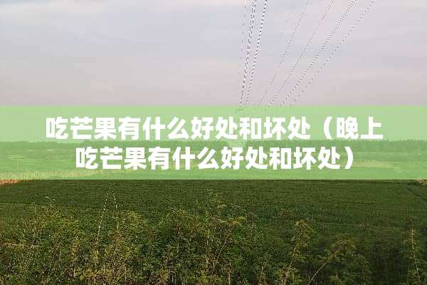 吃芒果有什么好处和坏处（晚上吃芒果有什么好处和坏处）