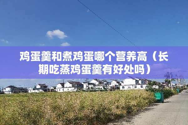 鸡蛋羹和煮鸡蛋哪个营养高（长期吃蒸鸡蛋羹有好处吗）