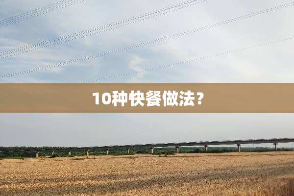 10种快餐做法？