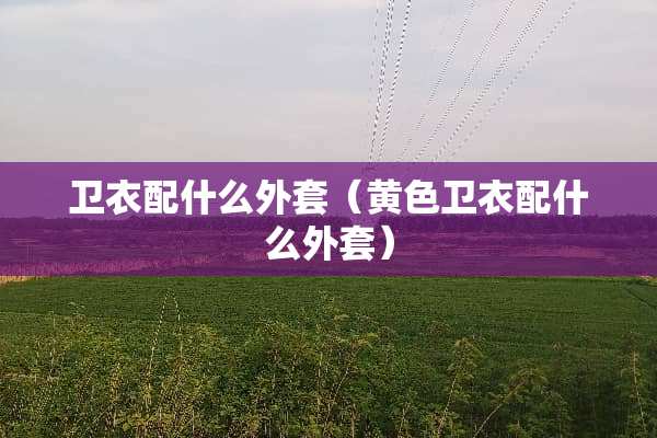 卫衣配什么外套（**卫衣配什么外套）