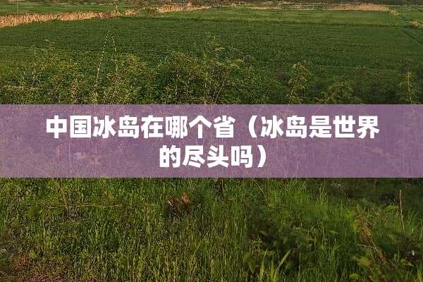 中国冰岛在哪个省（冰岛是世界的尽头吗）