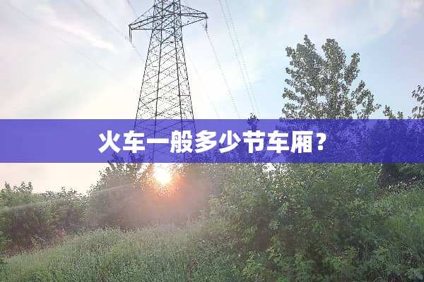 火车一般多少节车厢？