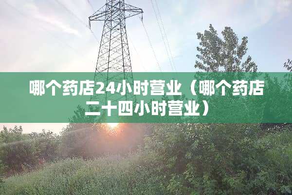 哪个药店24小时营业（哪个药店二十四小时营业）