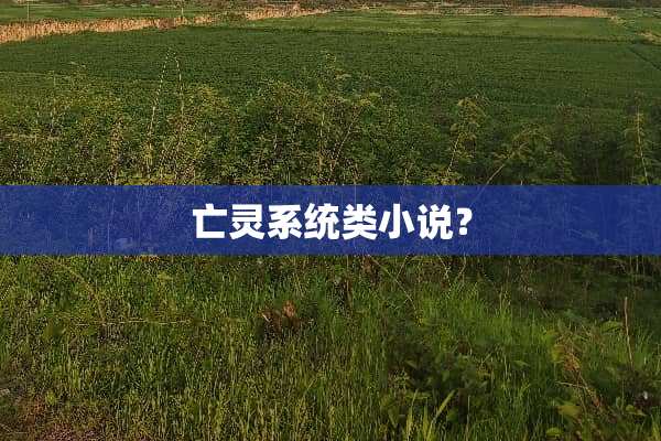 亡灵系统类小说？