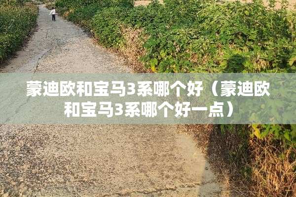 蒙迪欧和宝马3系哪个好（蒙迪欧和宝马3系哪个好一点）