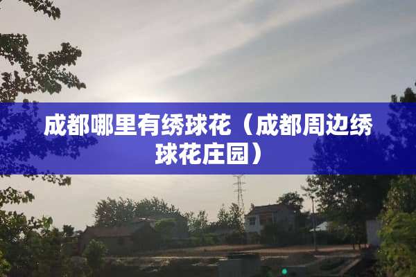 成都哪里有绣球花（成都周边绣球花庄园）