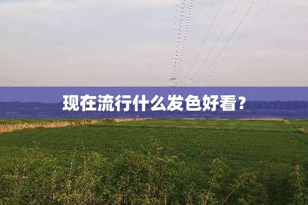 现在流行什么发色好看？