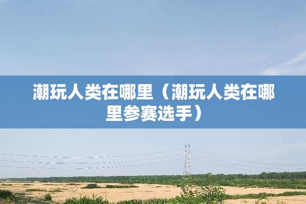 潮玩人类在哪里（潮玩人类在哪里参赛选手）