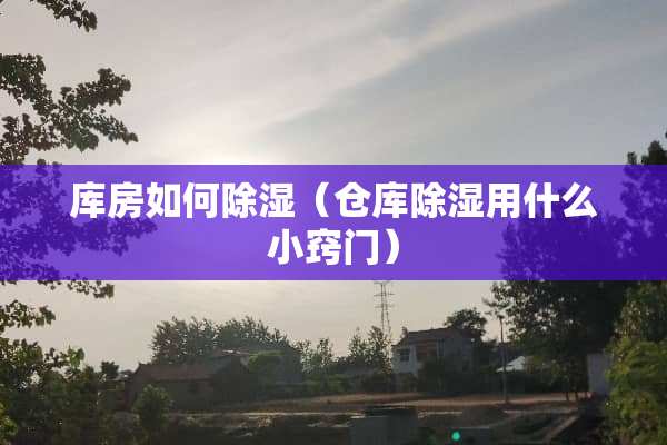 库房如何除湿（仓库除湿用什么小窍门）