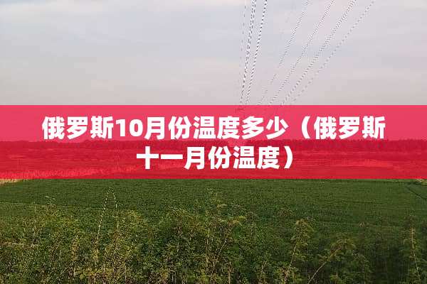 俄罗斯10月份温度多少（俄罗斯十一月份温度）