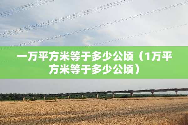 一万平方米等于多少公顷（1万平方米等于多少公顷）