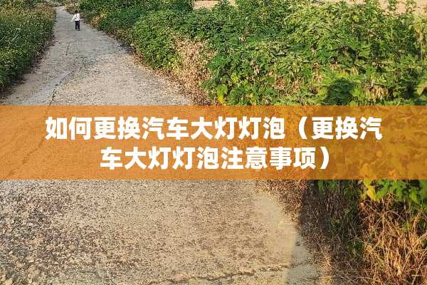 如何更换汽车大灯灯泡（更换汽车大灯灯泡注意事项）