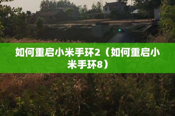 如何重启小米手环2（如何重启小米手环8）