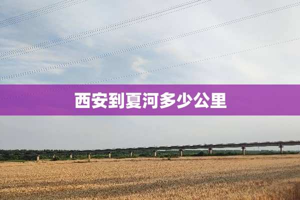 西安到夏河多少公里