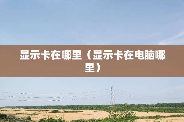 显示卡在哪里（显示卡在电脑哪里）