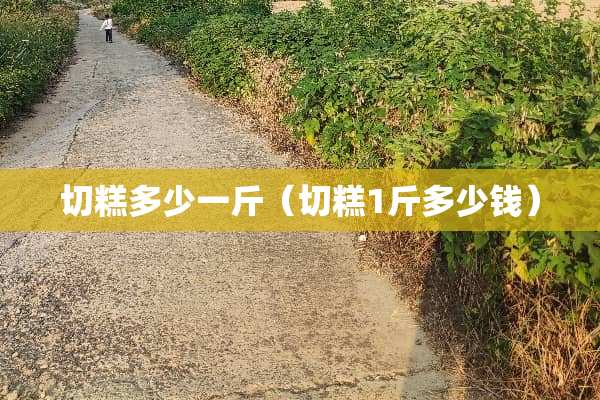 切糕多少一斤（切糕1斤多少钱）