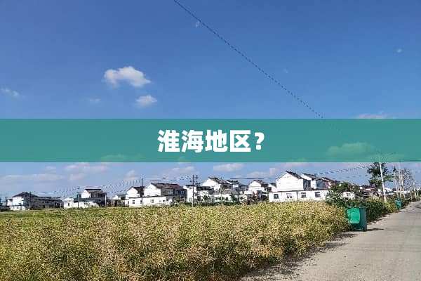 淮海地区？