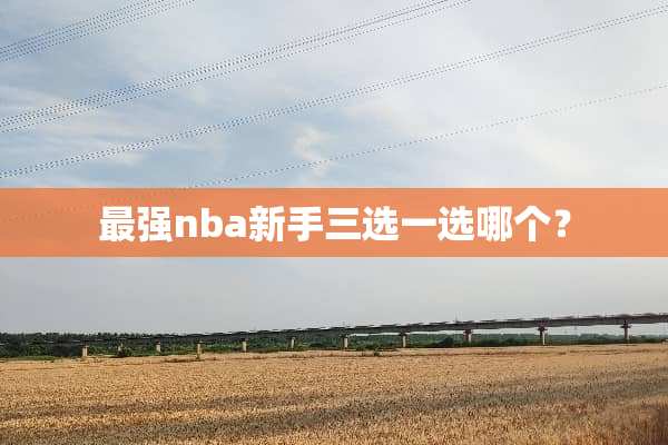 最强nba新手三选一选哪个？