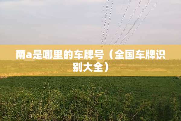 南a是哪里的***（全国车牌识别大全）